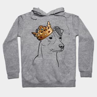 Jack Russell Dog King Queen Wearing Crown Hoodie